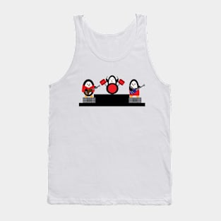 Penguin Music Rock and Roll Band Tank Top